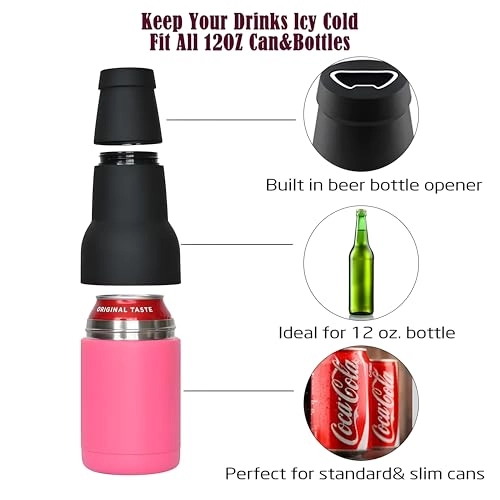 3-in-1 Can & Beer Bottle Cooler - 330ml 500ml