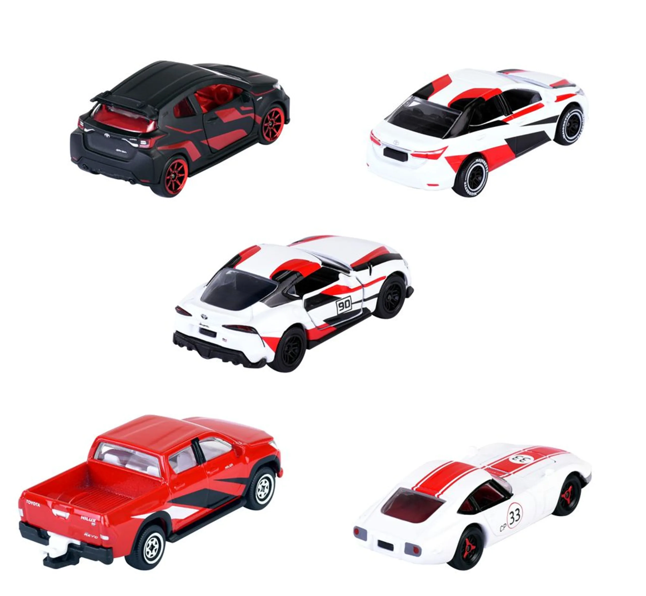 2000 GT + Hilux Revo + GR Supra SZ-R + Corolla Altis + GRMN Yaris - 5 pcs