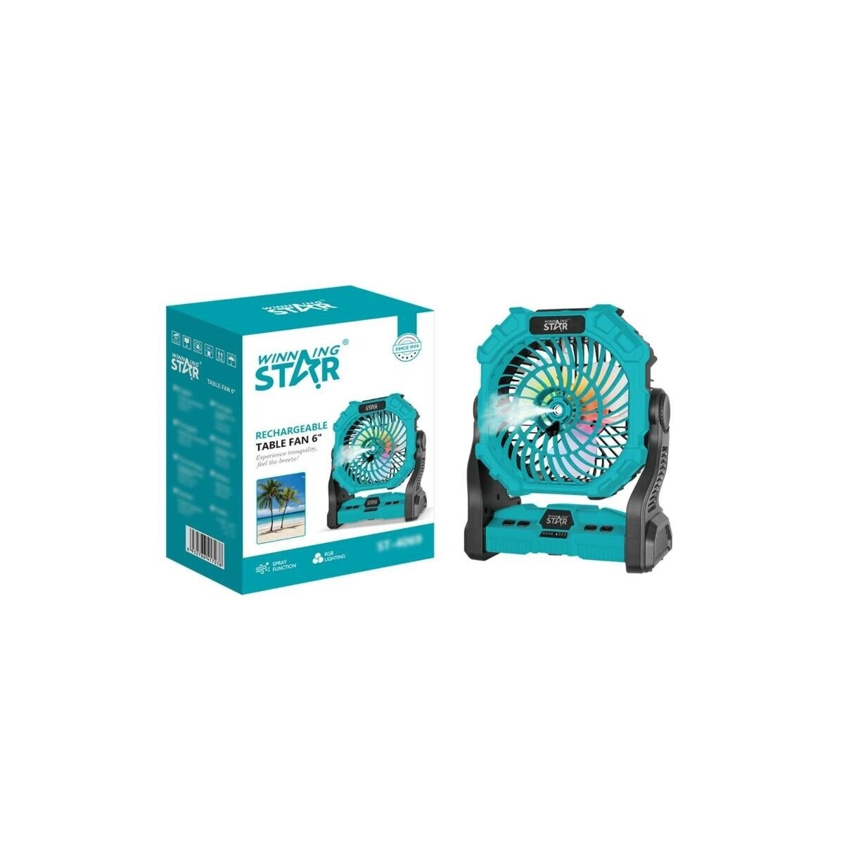 Tradeo Misting Table Fan - Portable Cooling Fine Mist