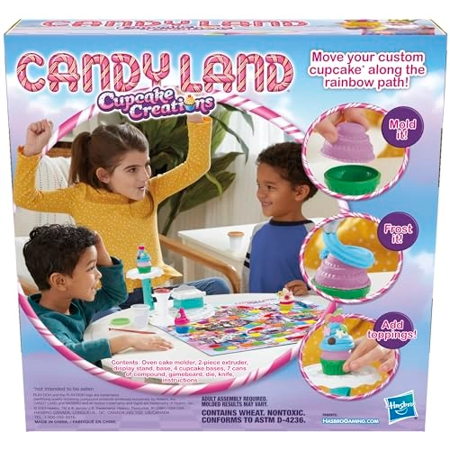 Candy Land Cupcake Creations - 7 Play-Doh Cans and Tools