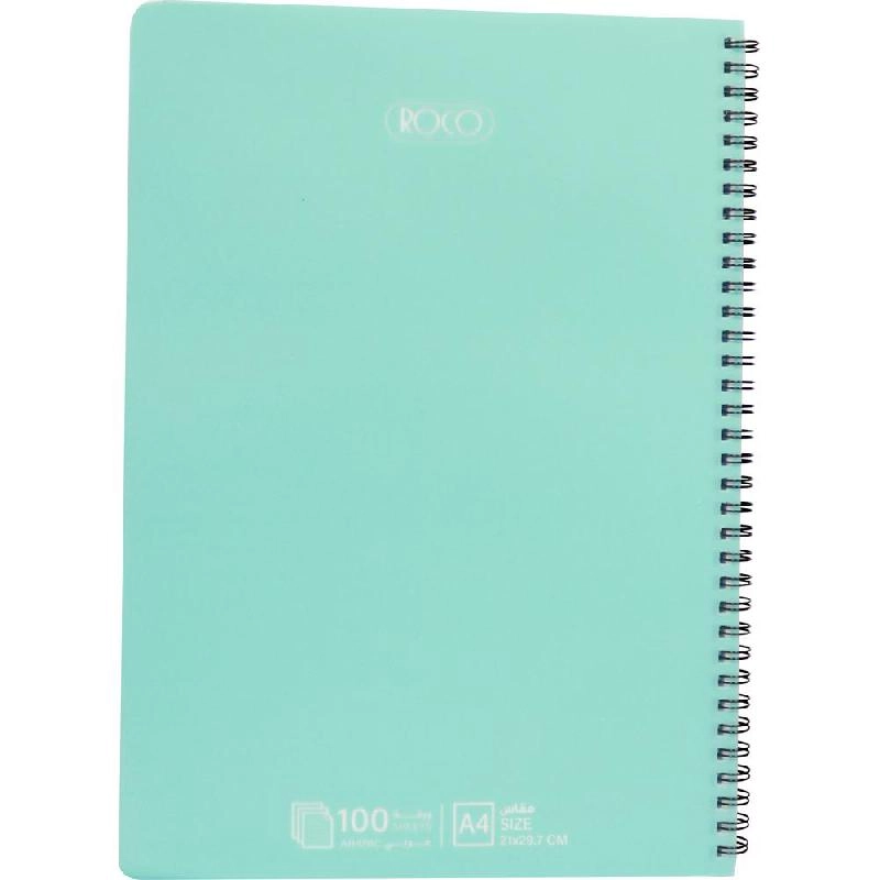 Notebook 19 X 26 cm Spiral - Grid 100 Sheets