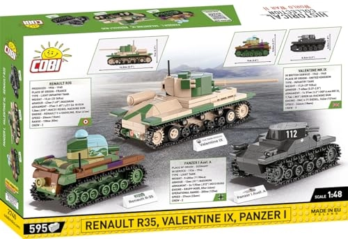 Renault R35 + Valentine IX + Panzer I - 595 pcs