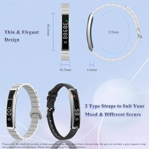 B3 Smart Bracelet - Light Gray 0.89 Inches
