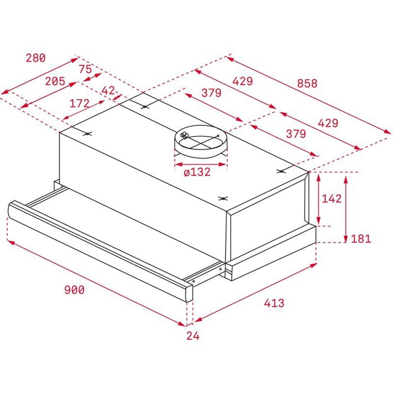 CNL 9610 - 694 m3/h 900 mm