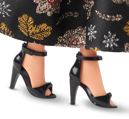 Rita Moreno Collectible Doll - Tribute Collection Black & Gold Gown Doll Stand