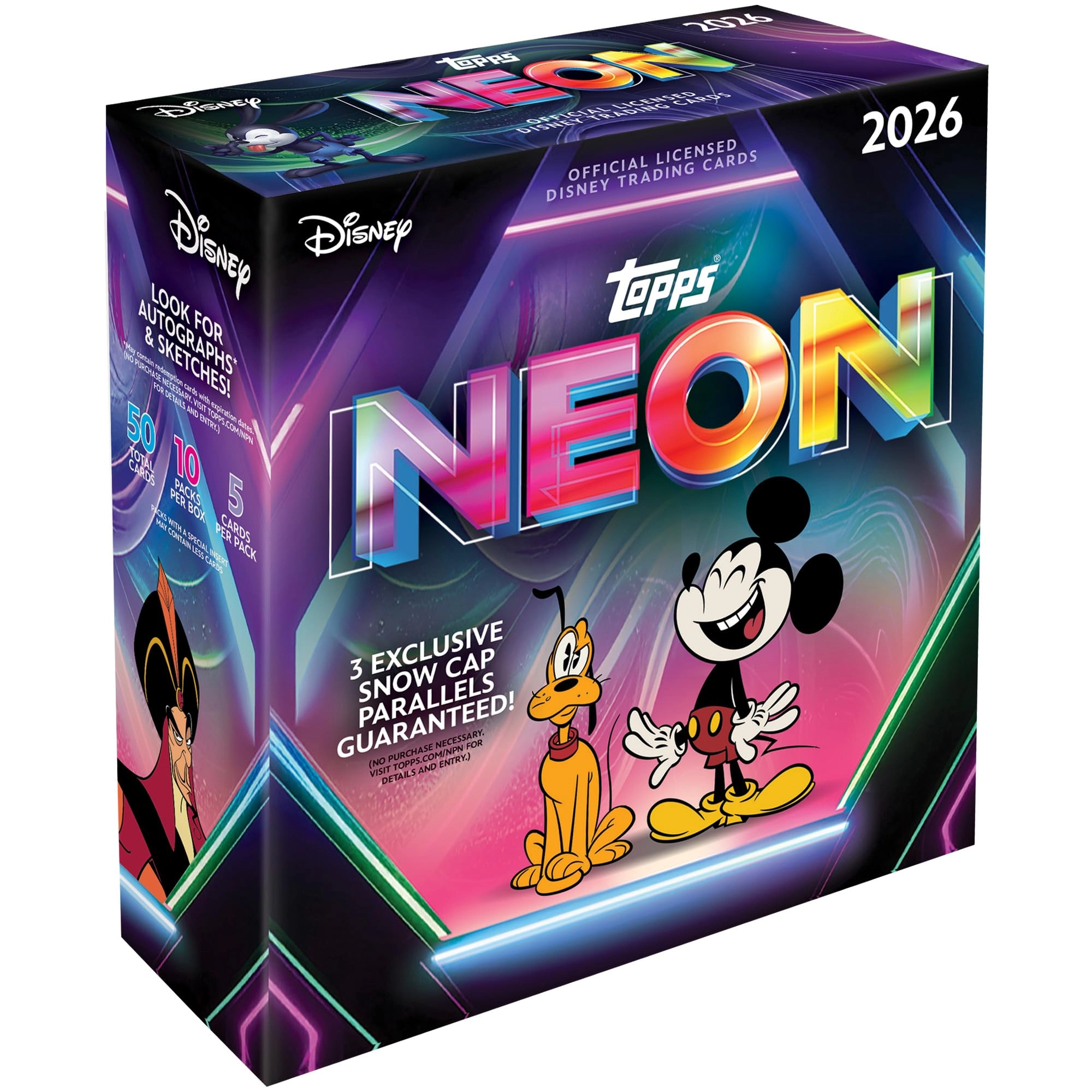 Topps Disney Neon - Mega Box - 50pcs