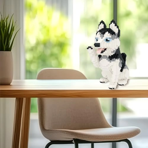 Micro Dog Building Blocks - Siberian Husky 2 1390 pcs