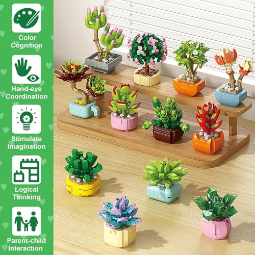 Succulents Building Blocks - Plants 24pcs
