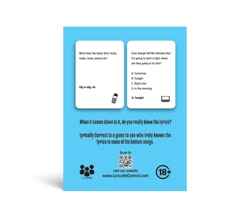 '90s & 2000s Music Trivia Card Game - English Adult