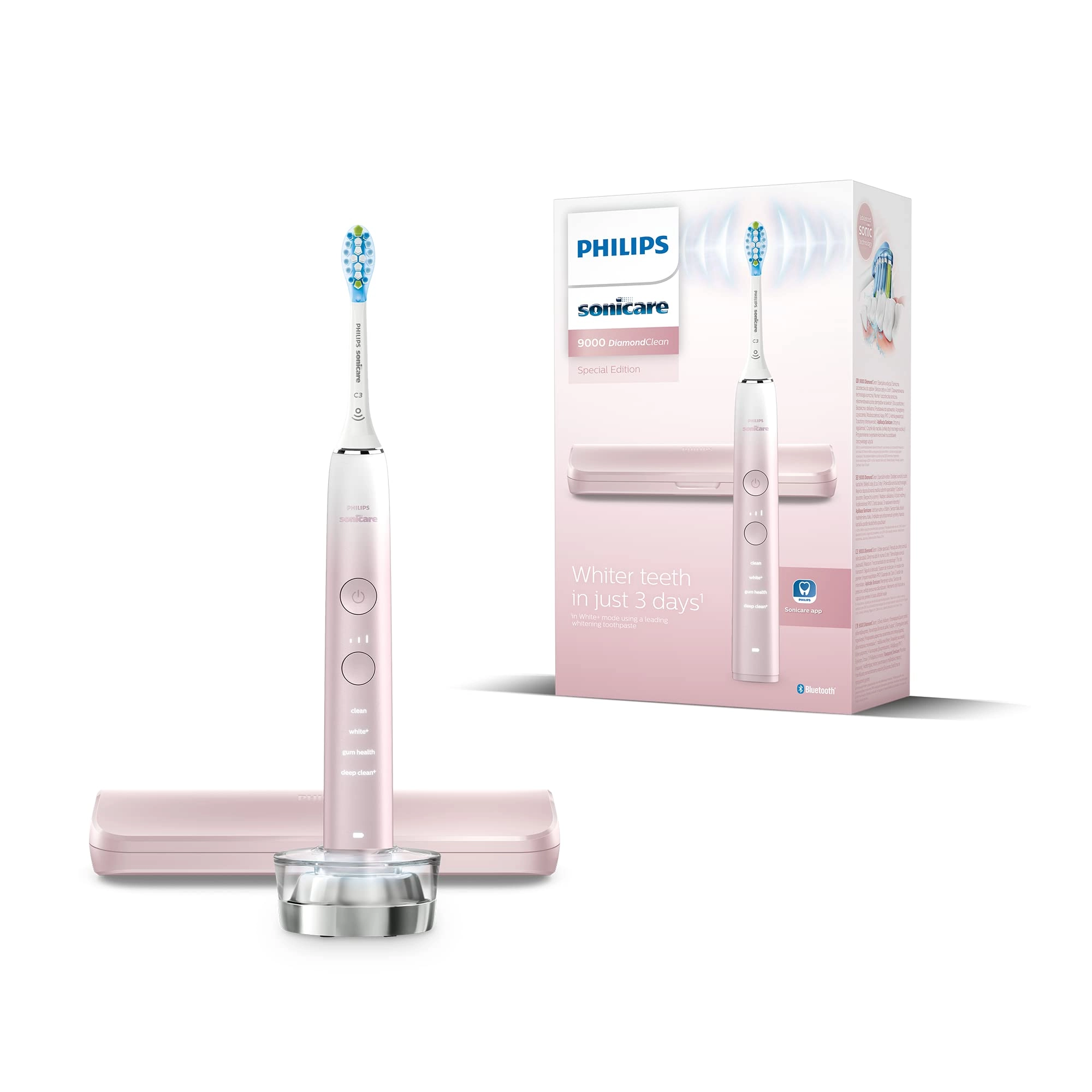 Philips DiamondClean 9000 - Pink C3 Premium Plaque Control