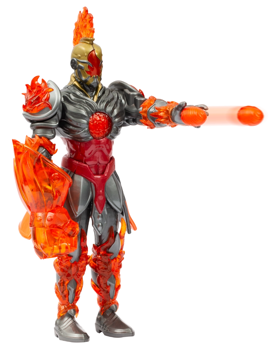 Aqu + Rockard + Windel + Fireon - Gormiti (27 cm) (ALGT-GRV07)