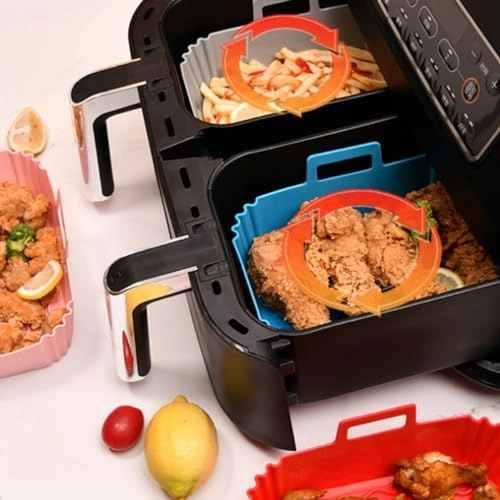 Rectangular Air Fryer Silicone Mats - Food-Grade Silicone 2 piece(s)