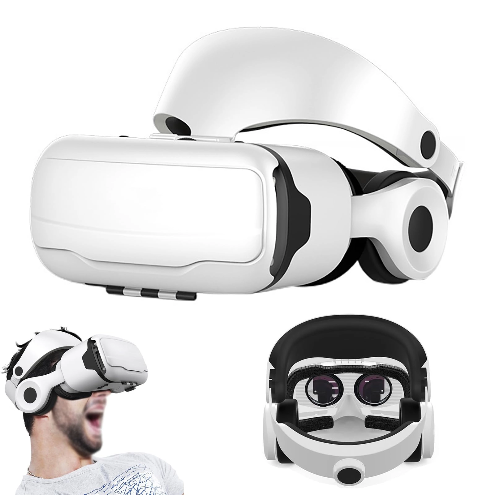 Virtual Reality Goggles - 4.7-7.1Inch Screen Adjustable