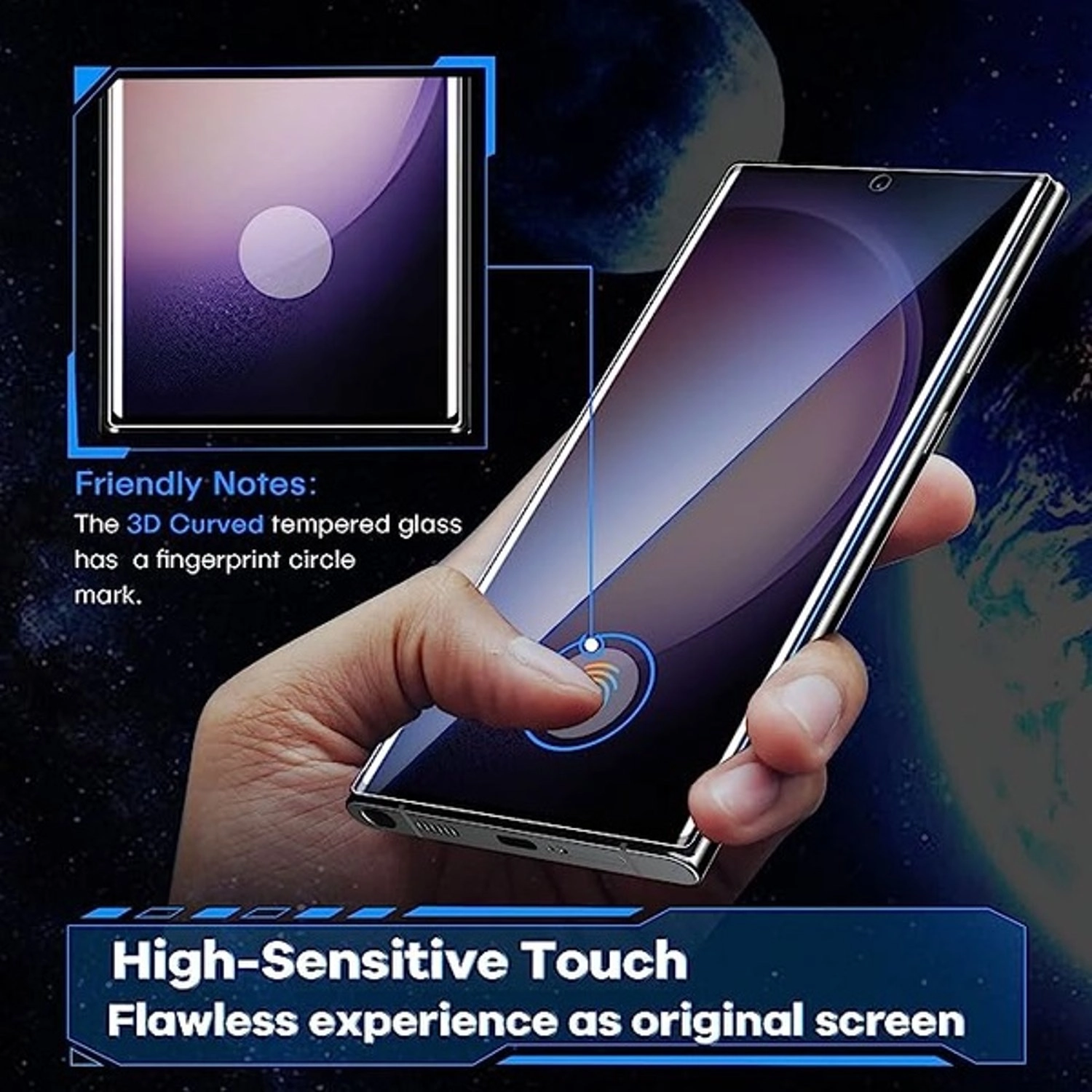 Clear Screen Protector + Back Protector for Galaxy S23 Ultra