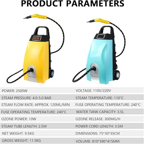 Steam Cleaner - 4.0-5.0 bar 3.5 liters