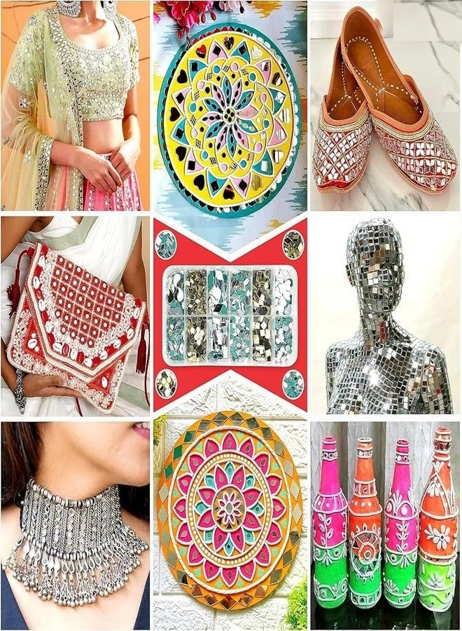 Mosaic Glass Pieces - Lippan, Mandala Art 1800 Pieces