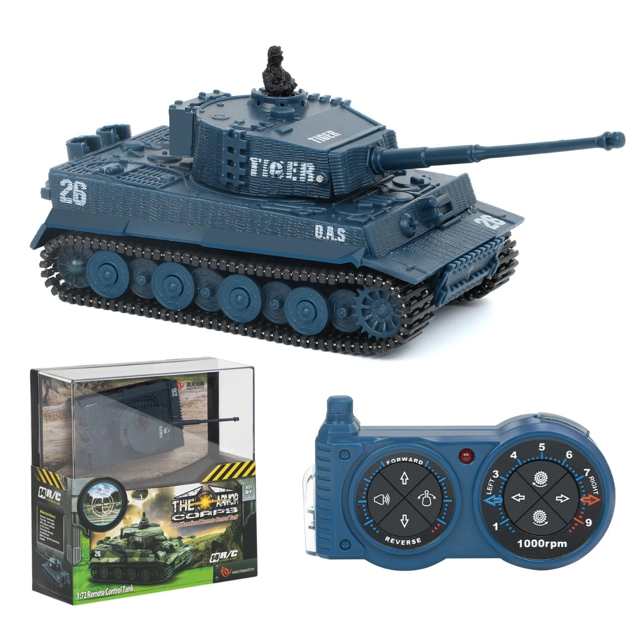 Chudeilo Mini RC Tank Car - 1:72