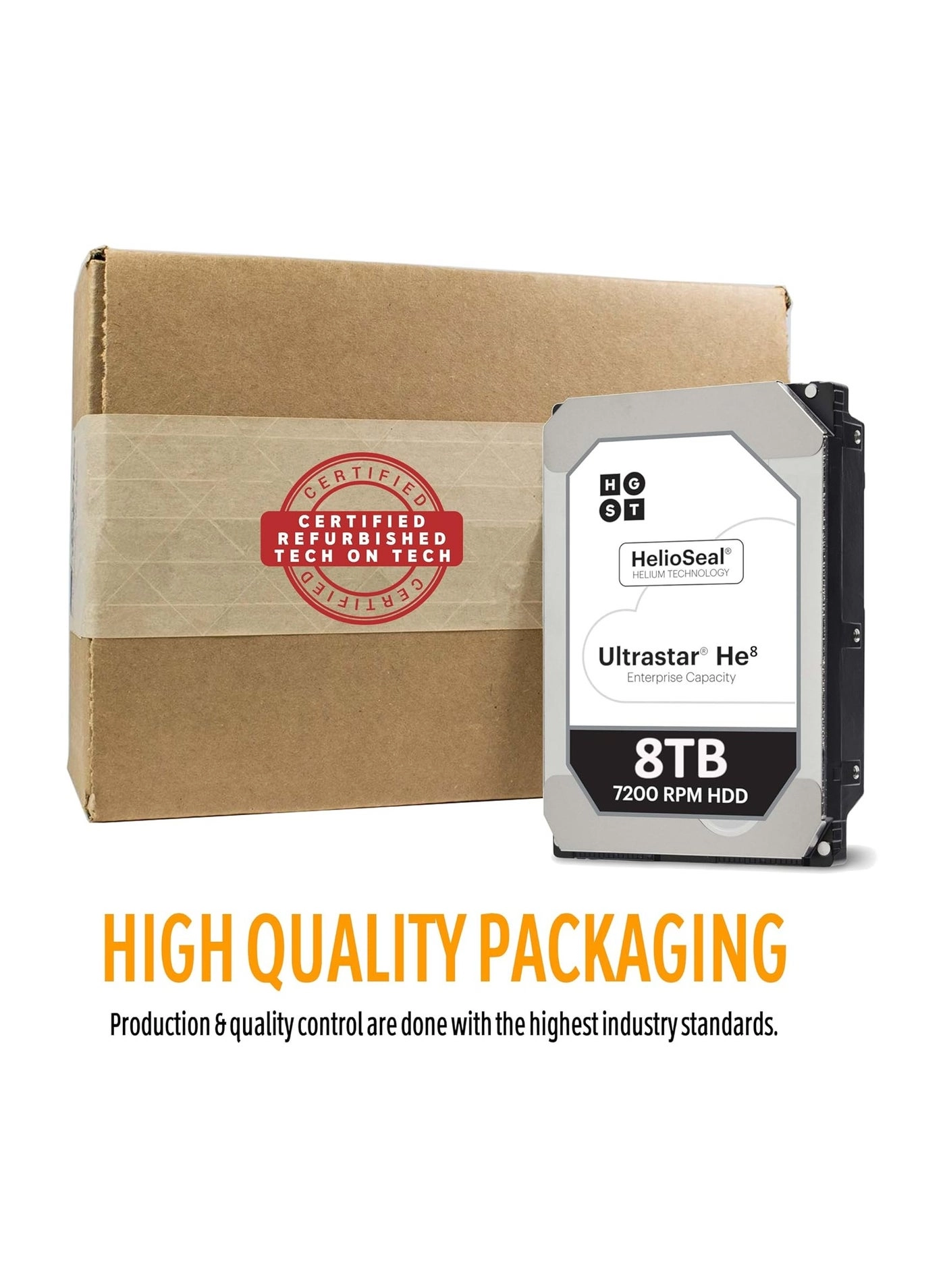 3.5" 7200rpm 64Mb SATA 6Gb/s (HUH728080ALE600) - 8TB