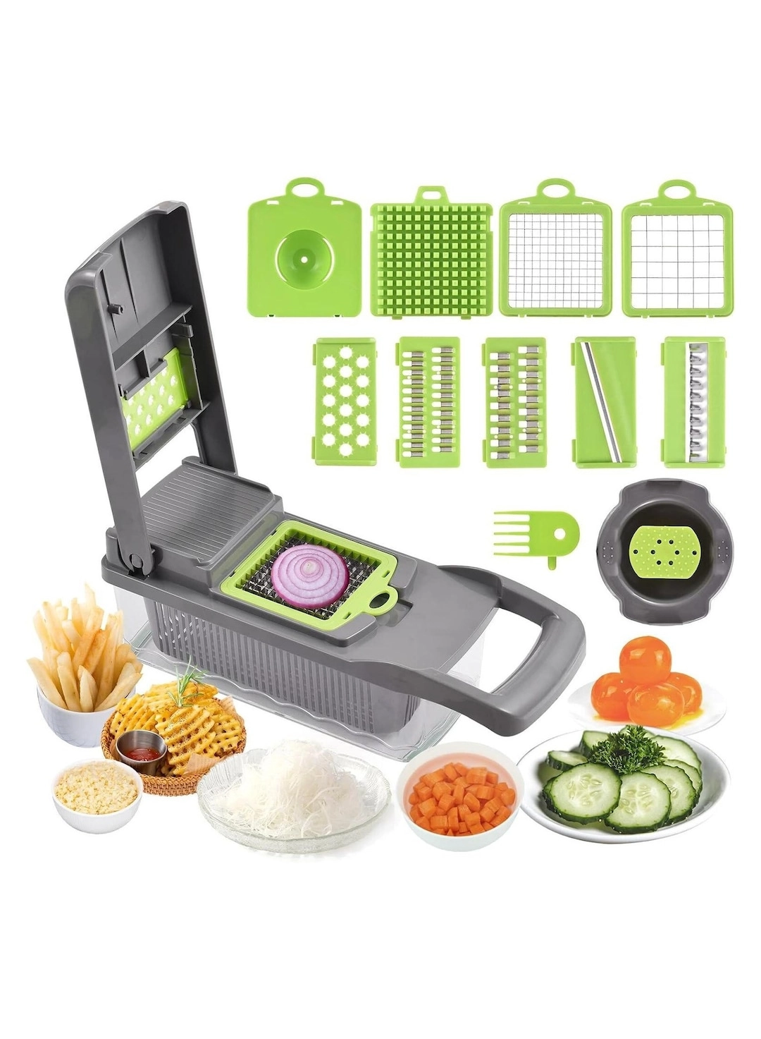 AMM Technology 8-in-1 Multifunctional Vegetable Slicer