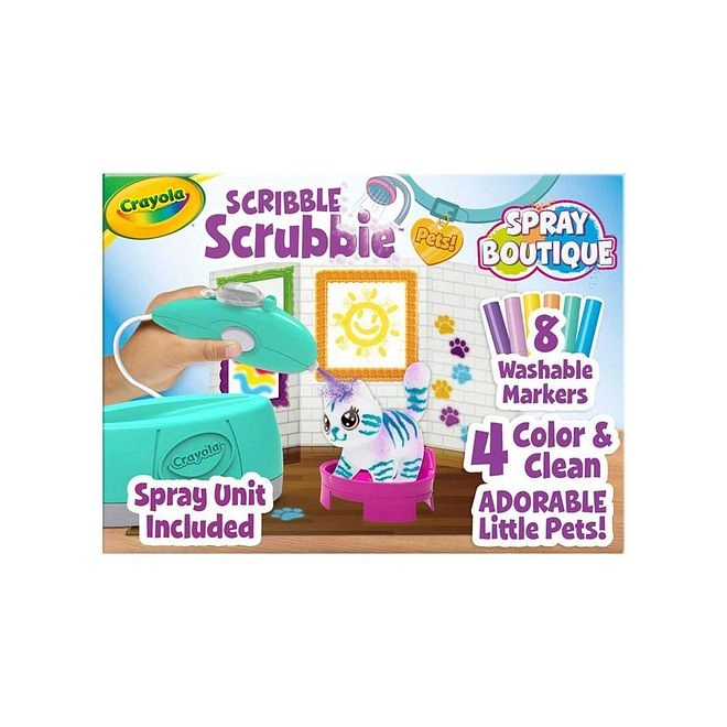 Scribble Scrubbie Pets Spray and Style Boutique Activity Set - 4 Years+ 16 Pieces