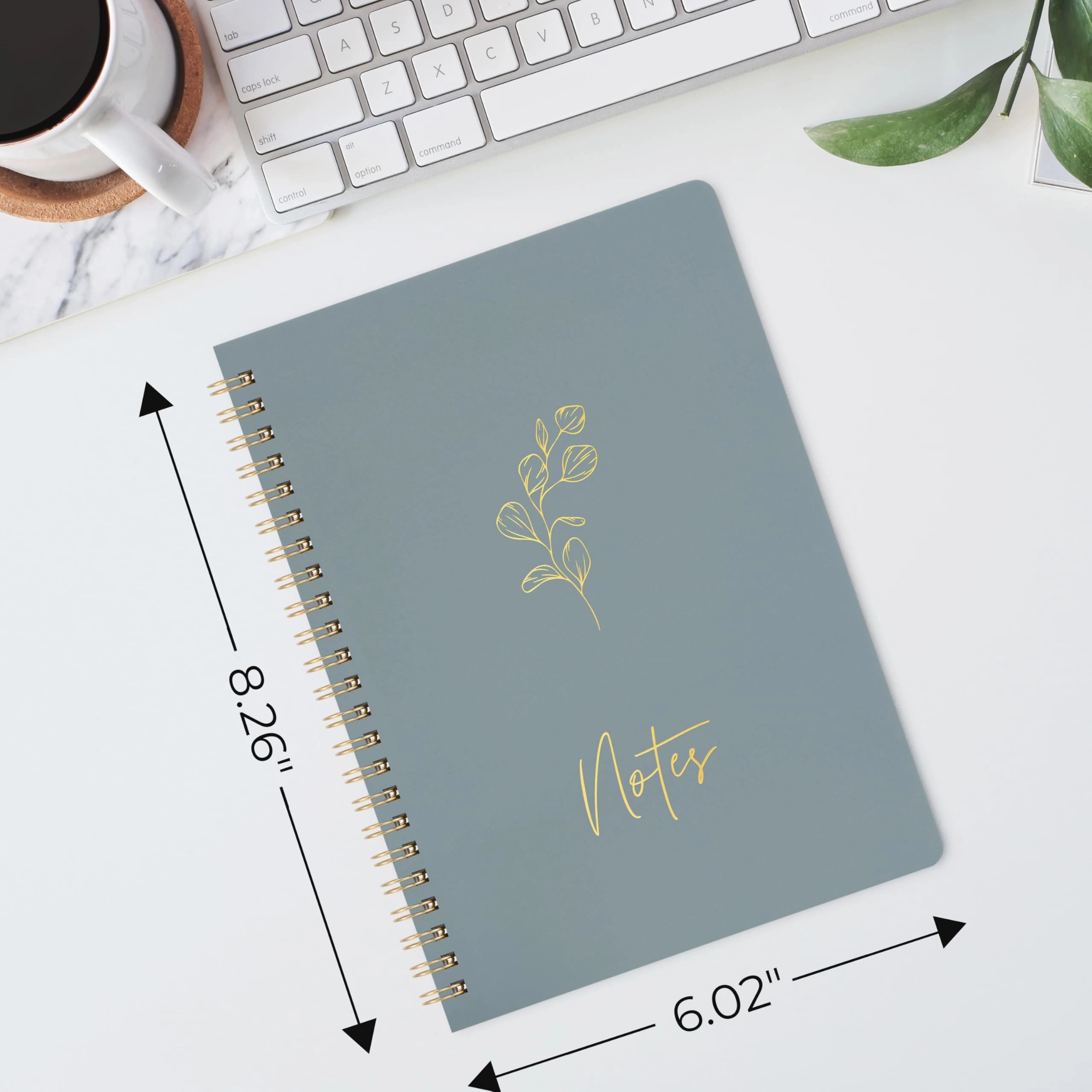 Aesthetic Spiral Notebook Large Spiral - Lined 100 Pages