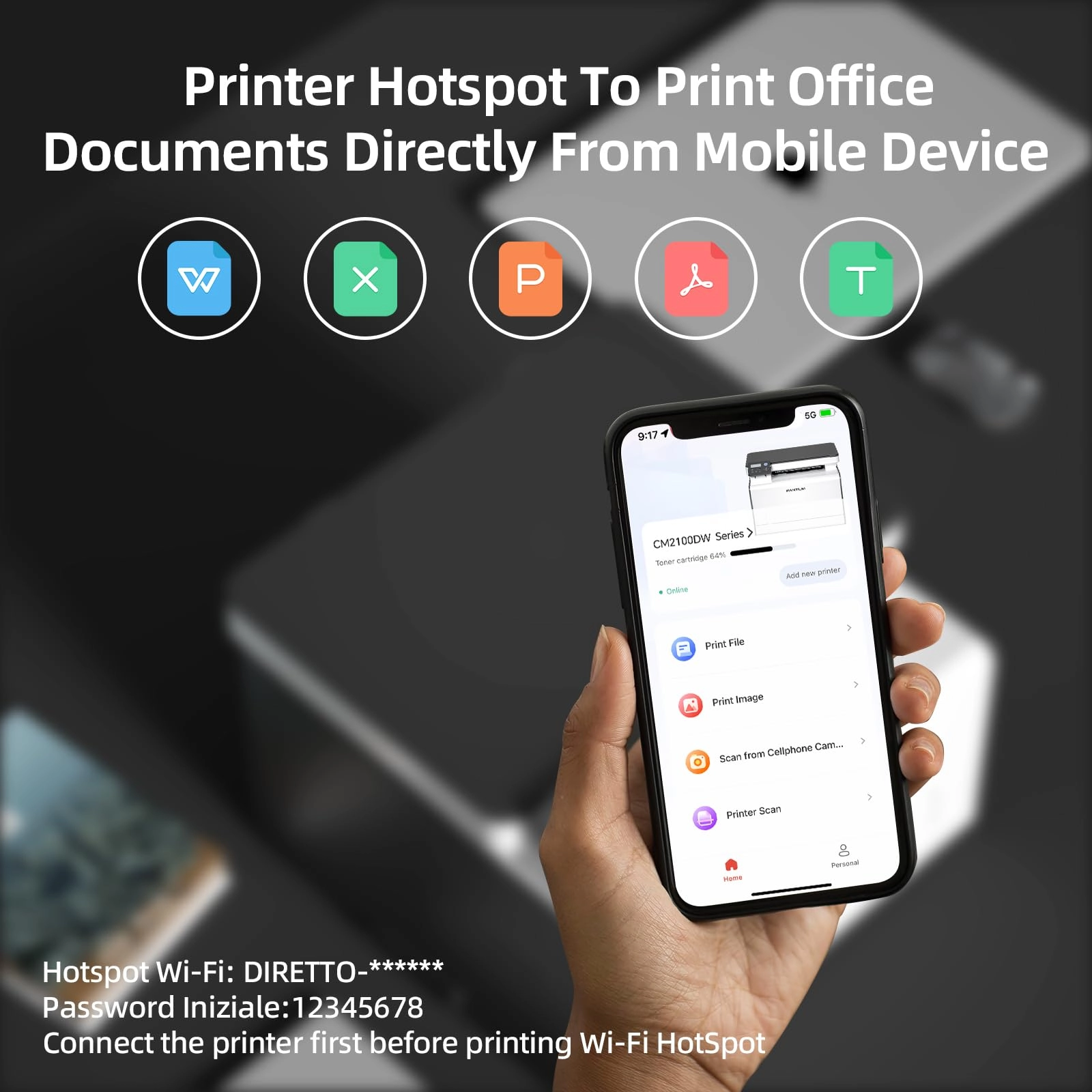 CP2100DW - Wireless 20ppm