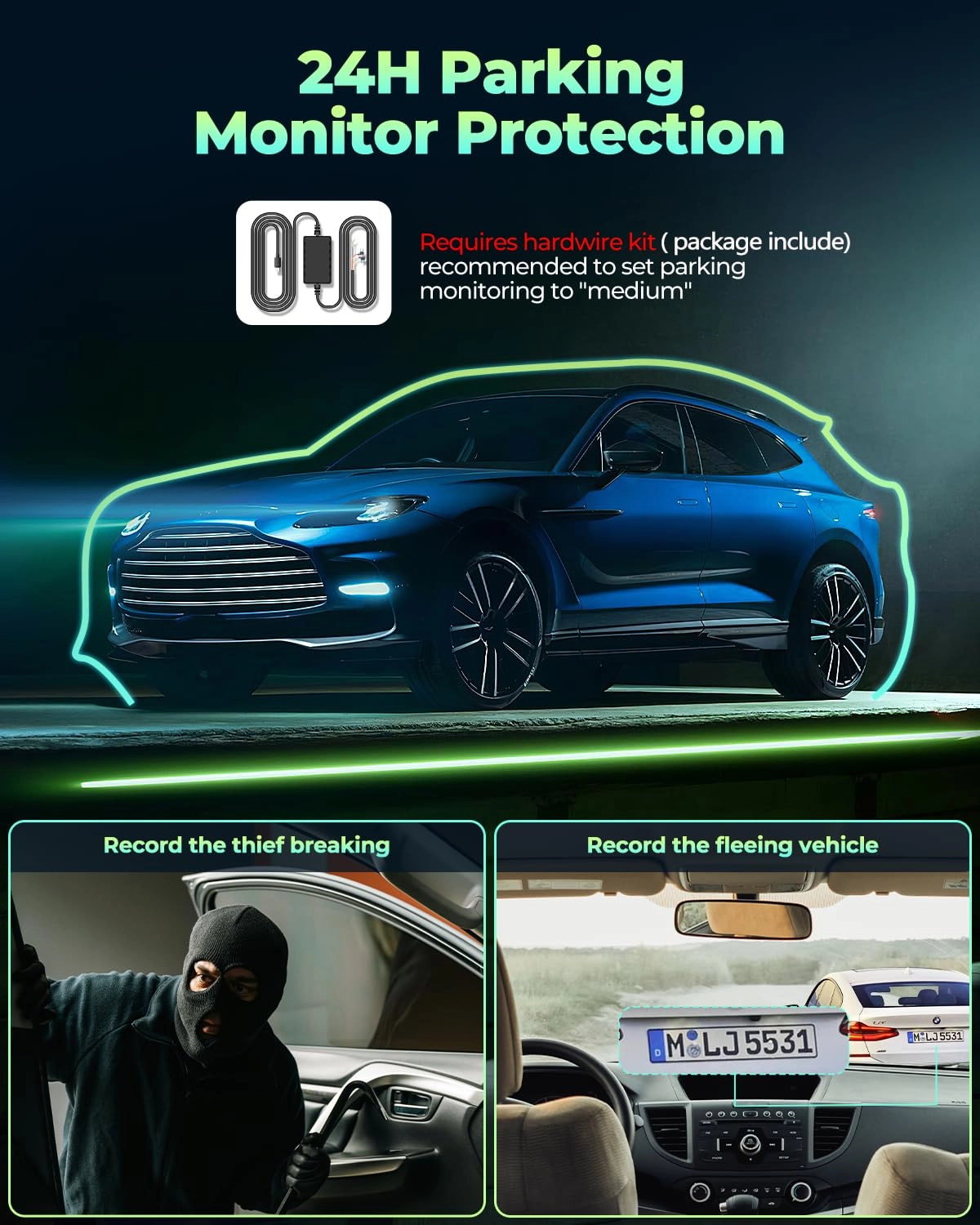 4 Channel Dash Cam - 1080p 30FPS