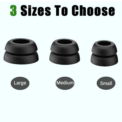 Double Flange Ear Tips for JBL Endurance Peak 3/Peak II/Peak III/Run 2 - Anti-Slip Noise Isolation