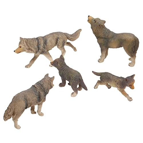 Wolf Figurine Toys - 18 months 5 pcs