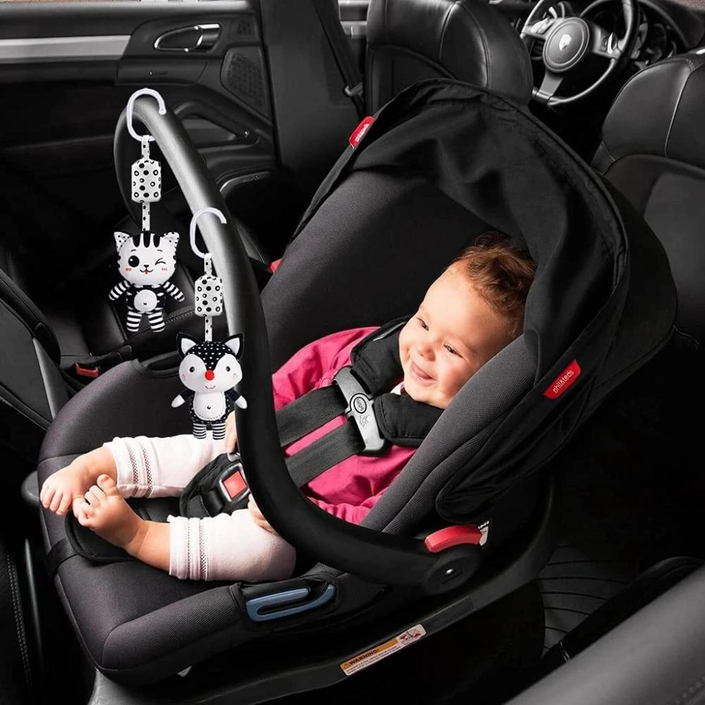 Baby Stroller Plush Hanging Mobile Rattle Toy - Suitable for 3 months and above