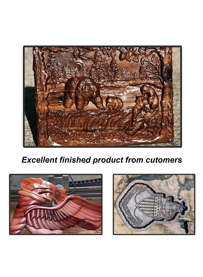 Tapered Ball Nose End Mill - 1.0MM 5PCS 4MM