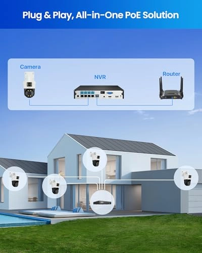 C186 - 4 Pieces 4K 8MP + 8CH NVR