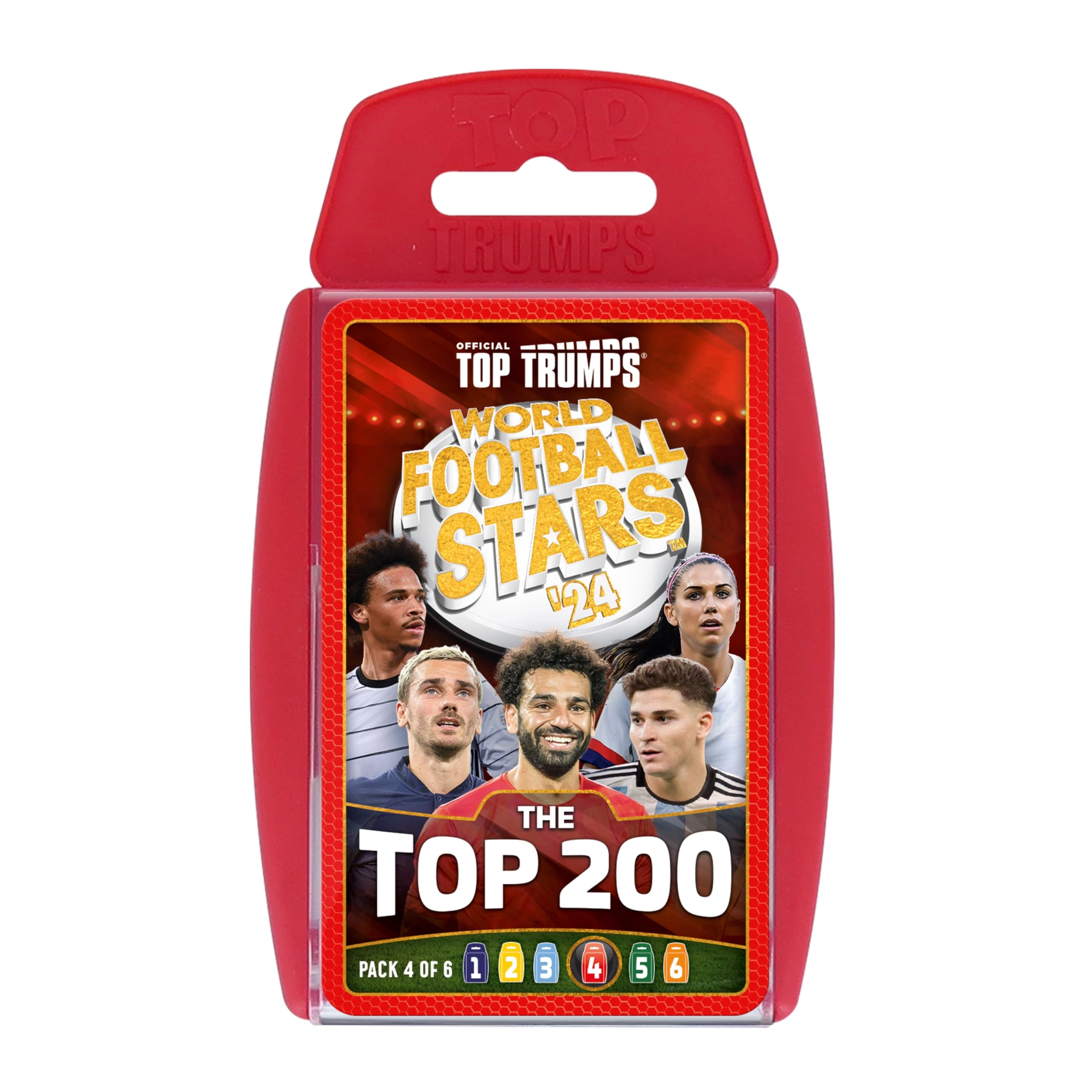 Top Trumps World Football Stars Top 200 - Pack 4 Card Game