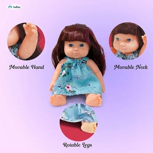 Beautiful Girl Doll - 17 cm Silicone White Dress