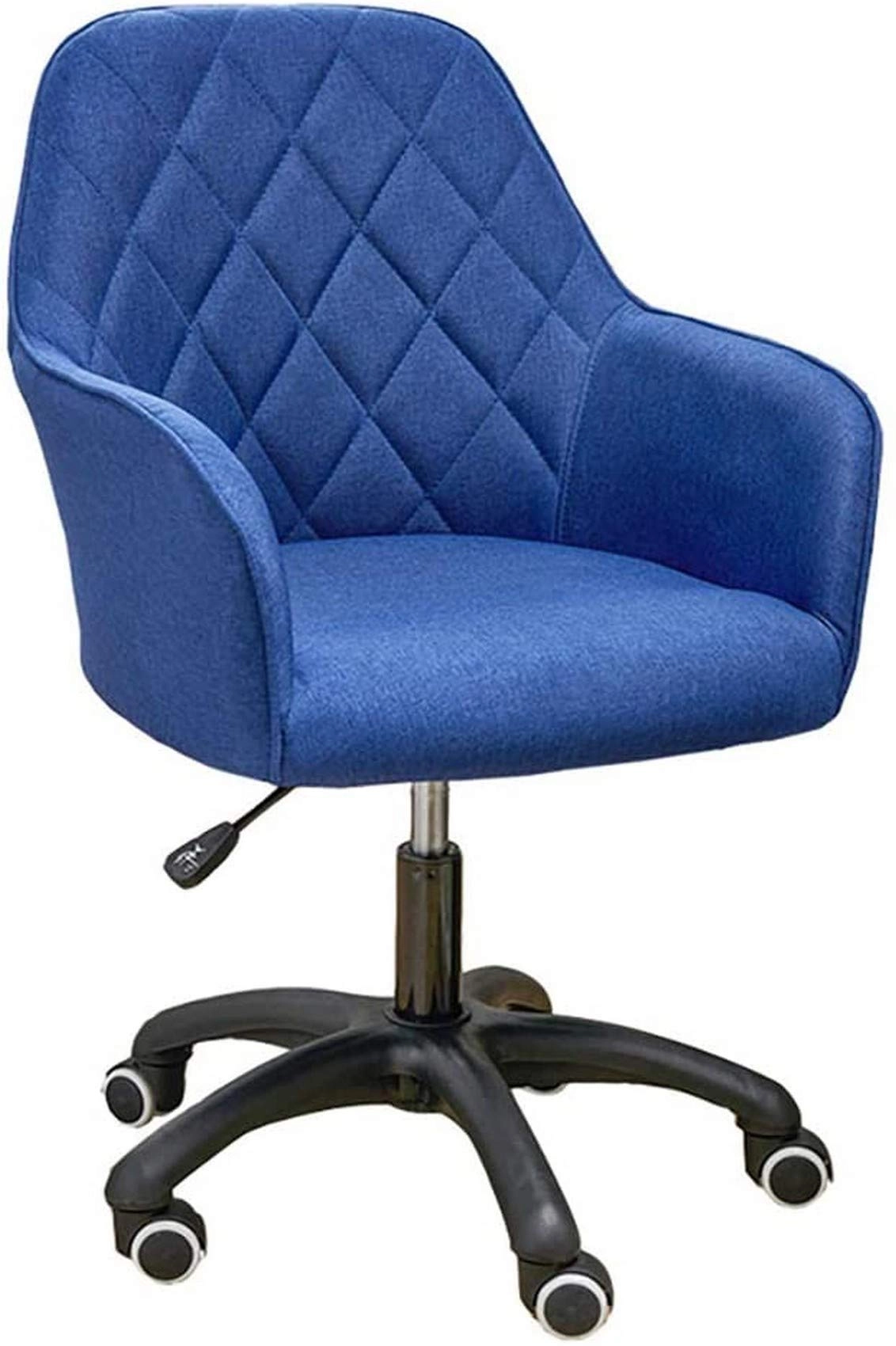 Velvet Task Chair - Adjustable Swivel Rolling Purple