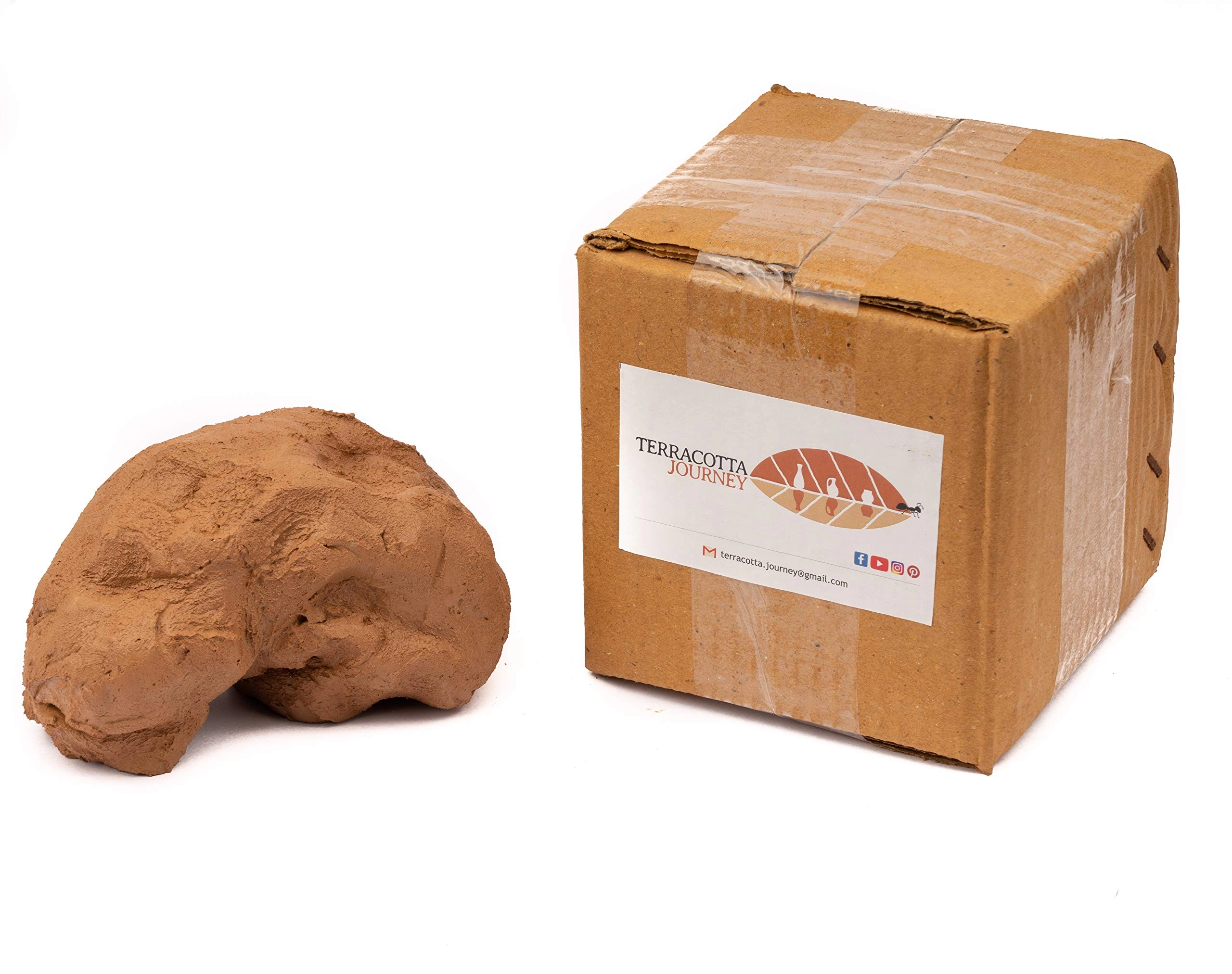 Terracotta Journey Natural Terracotta Pottery Sculpting Clay - 12 Kg