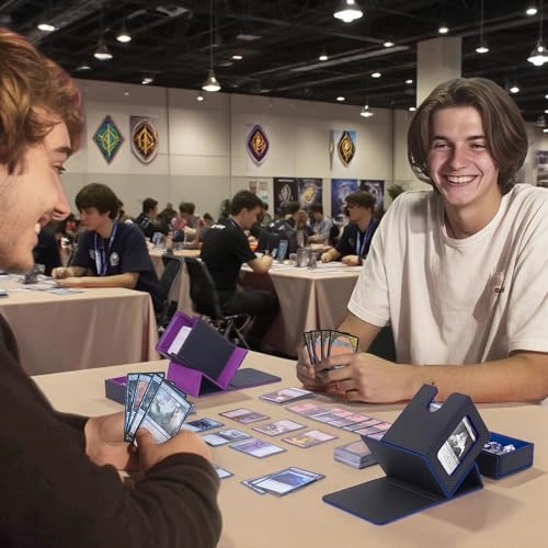 Trading Card Deck Box - Black/Red Modern
