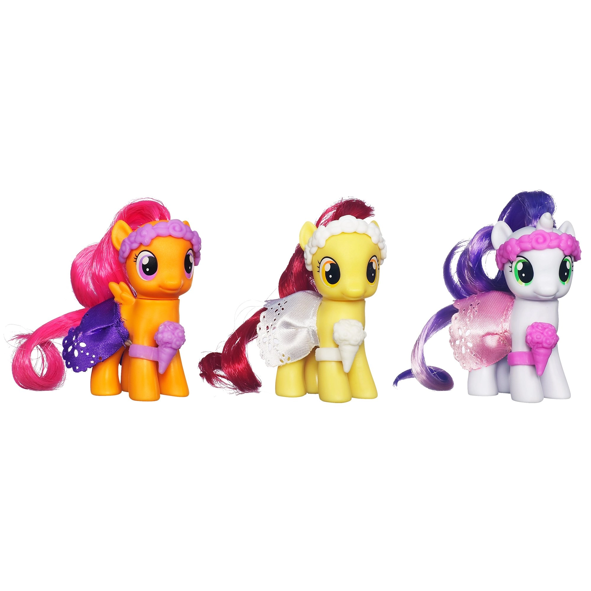 My Little Pony Sweetie Belle Pony Figure + Apple Bloom Pony Figure + Scootaloo Pony Figure