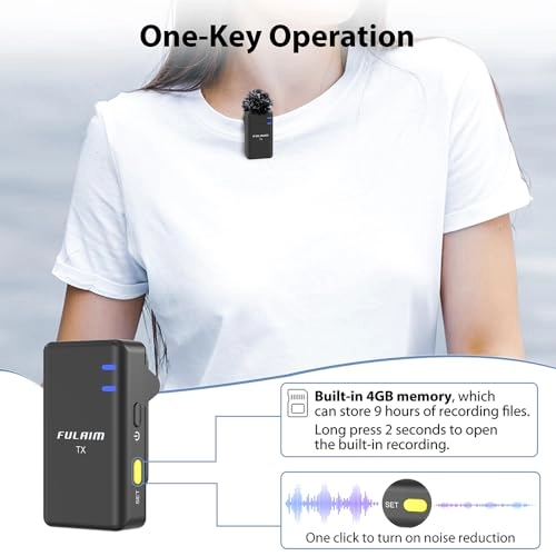 Wireless Lavalier Microphone System Wireless+USB+3.5mm-Mini-Jack+Lightning Microphone