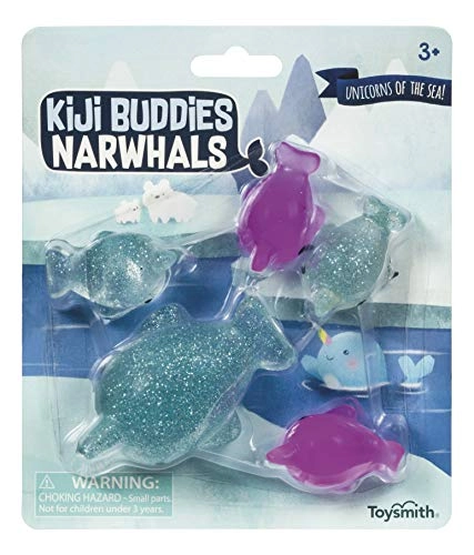 Kiji Buddies Narwhal - 1 x 3" 4 x 2"