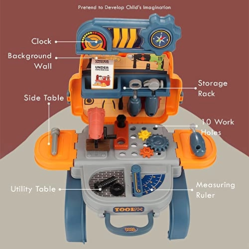 ROLE PLAY MECHANIC/TOOLS STATION TOY SET SCHOOL BAG - 23 pcs (SAB-LS_RPSB_TSYE)