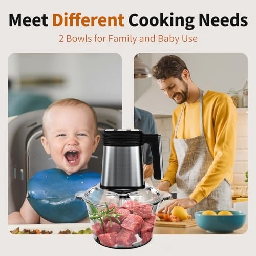 Electric Food Processor - 8 Cup+8 Cup 300 watts