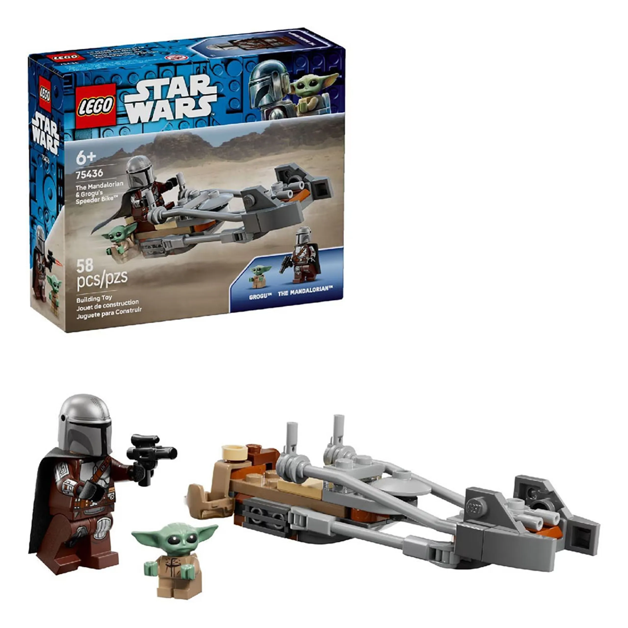 Star Wars The Mandalorian & Grogu’s Speeder Bike (75436)