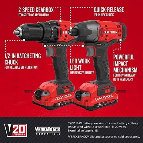 Cordless Drill + Impact Driver