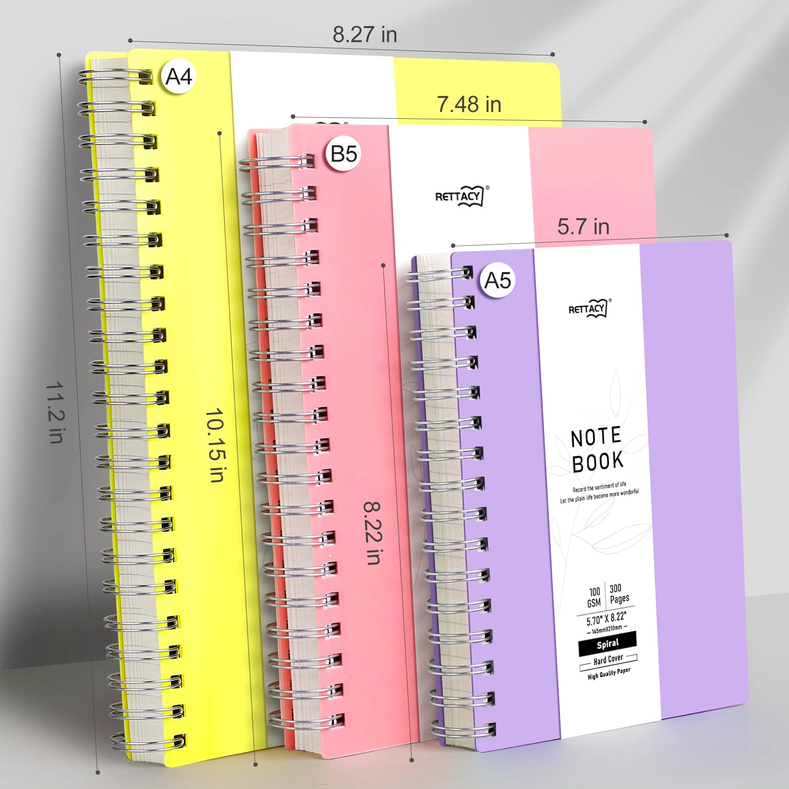 A4 Notebook A4 Spiral - Lined 150 Sheets