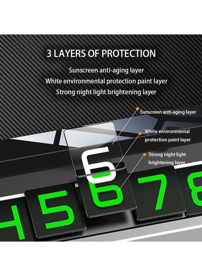 Temporary Parking Plate