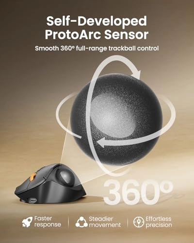 EM02 Trackball Mouse - Bluetooth