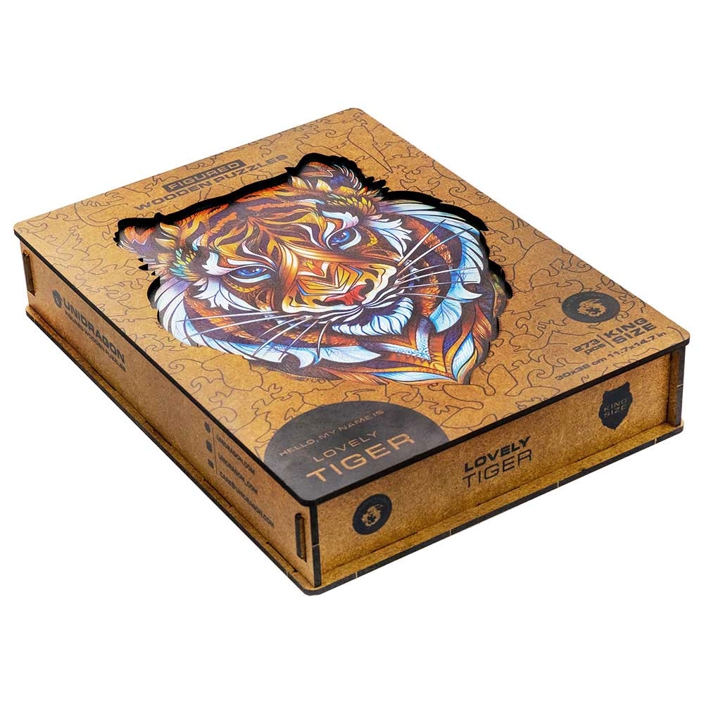 Lovely Tiger Wooden Puzzle (4107390-TIGER_KS) - 273 pcs