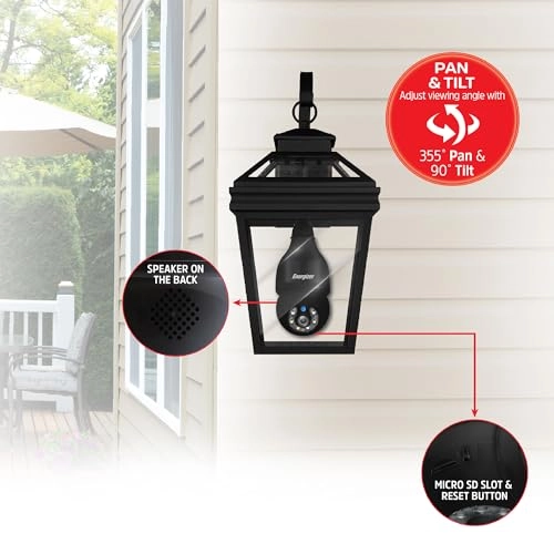 Smart Light Bulb Security Camera 2K