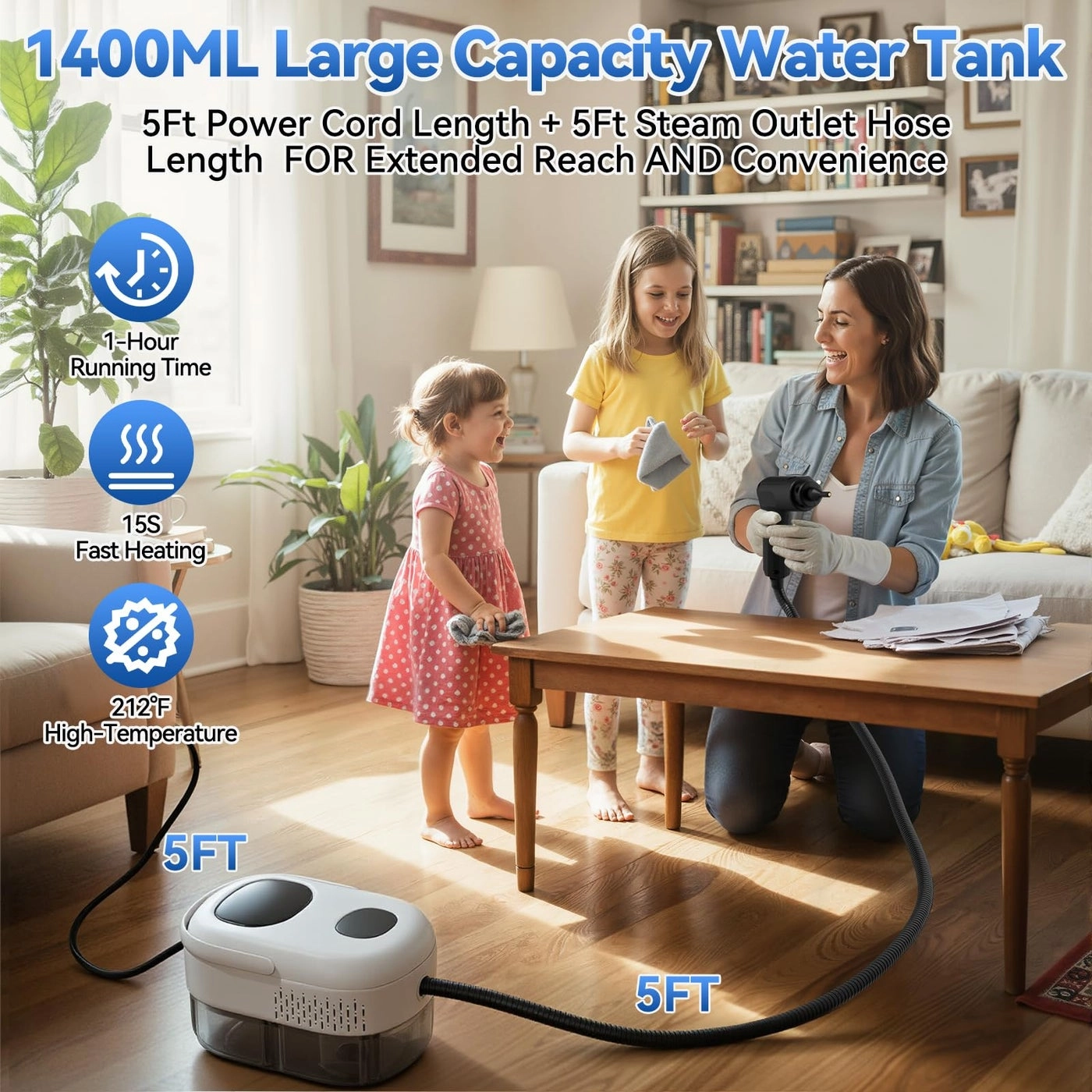 Handheld Steam Cleaner - 1.4L